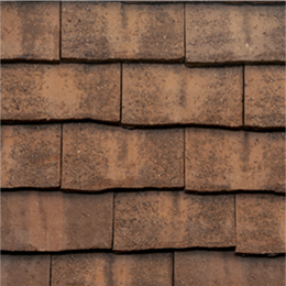 Flat tiles from MH Range tobacco brown shade dark finish