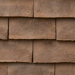 Flat tiles from Traditional Range Tobacco brown shade