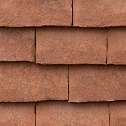 Flat tiles from Traditional Range red shade